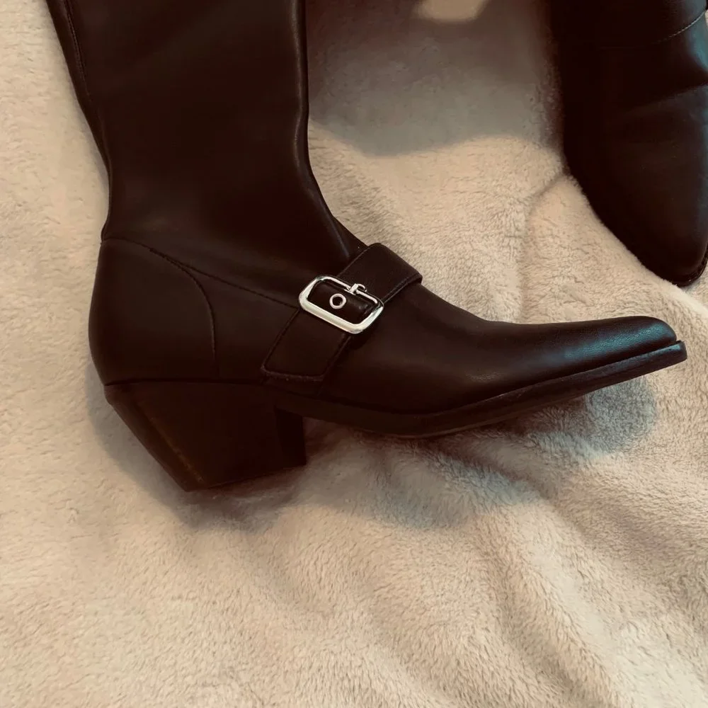 Marc Fisher Bradlee Black Over The Knee Black Boots Size 6 1/2M